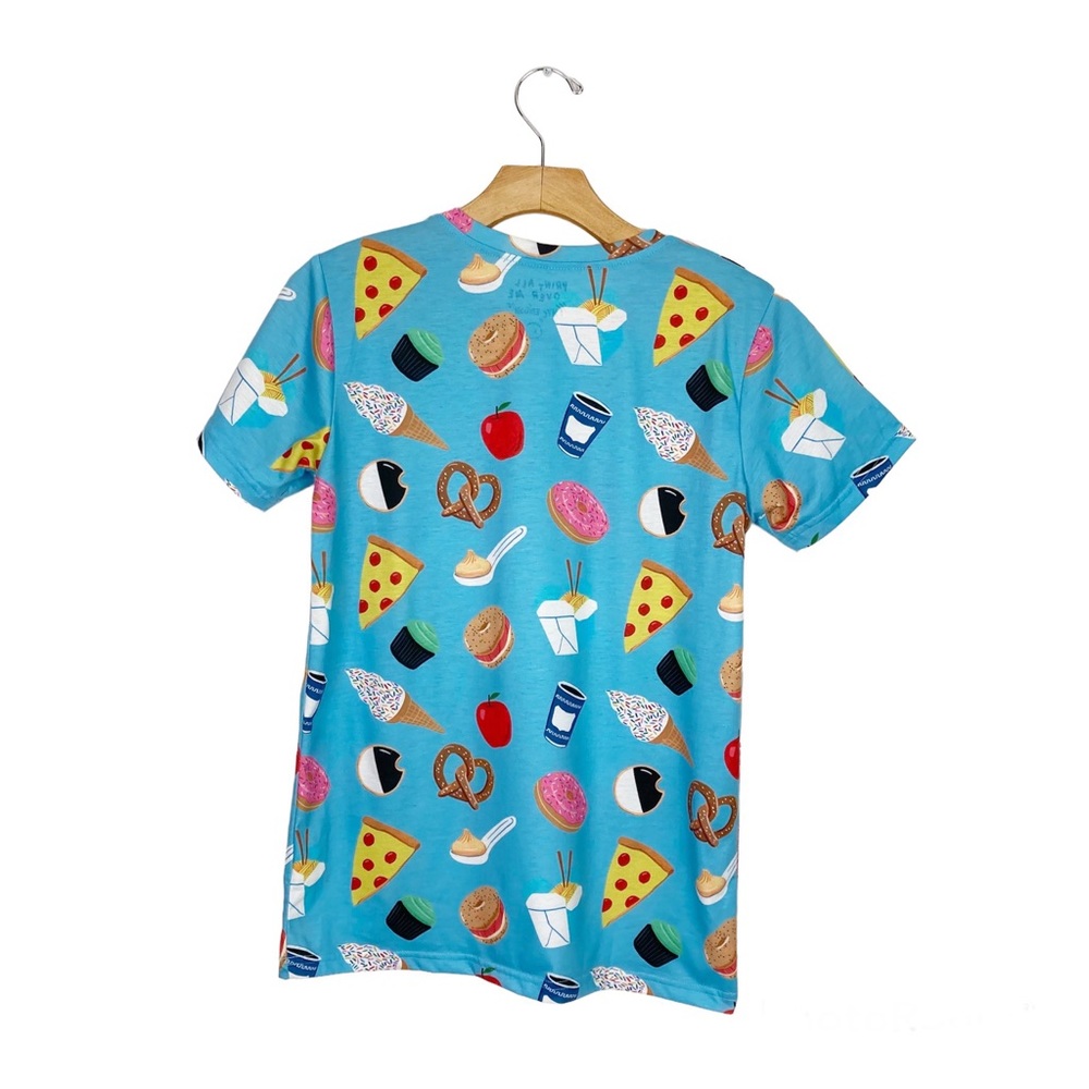 PAOM Print All Over Me NYC Edition Food Theme T-shirt Unisex XS - Picture 2 of 12